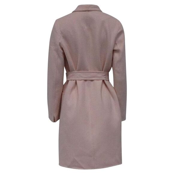 Pre Loved Max Mara Vintage Belted Wool Coat Women pink Wool Coats - Picture 4 of 6